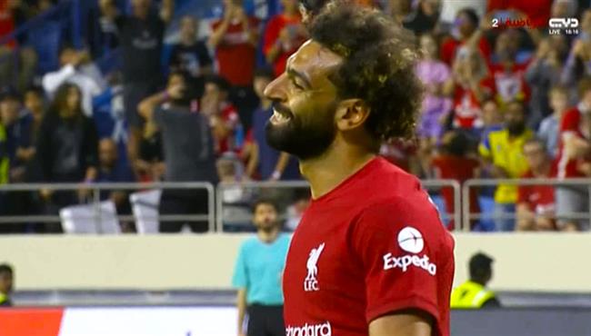 ركلة جزاء محمد صلاح المهدرة في مباراة ليفربول وليون اليوم