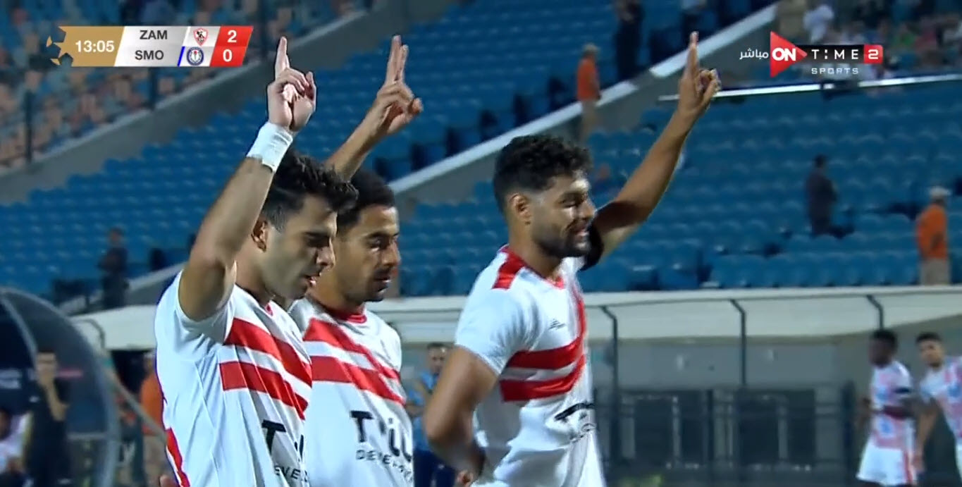 أهداف مباراة الزمالك وسموحة اليوم في الدوري المصري