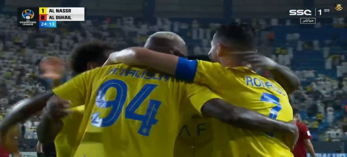 أهداف مباراة النصر والدحيل اليوم في دوري أبطال آسيا