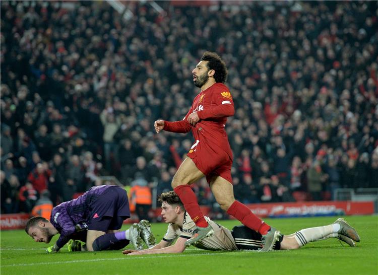 محمد صلاح يبحث عن رقم قياسي أمام مانشستر يونايتد